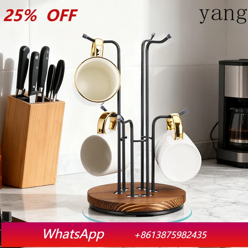 YJQ removable rotating cup holder wooden base desktop kitchen home cup display storage rack
YJQ removable rotating cup holder wooden base desktop kitchen home cup display storage rack