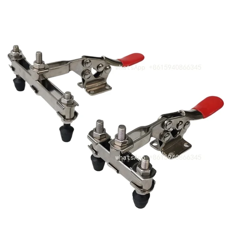 304 Stainless Steel Double Head Quick Clamp Woodworking Engraving Machine Press Welding Fixture Clamp 225D
304 Stainless Steel Double Head Quick Clamp Woodworking Engraving Machine Press Welding Fixture Clamp 225D