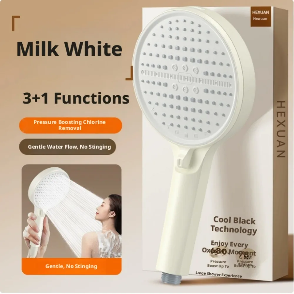 4-Mode High Pressure Shower Head - Powerful Water Flow, Easy-Clean Silicone Nozzles, Universal Bathroom Showerhead
4-Mode High Pressure Shower Head - Powerful Water Flow, Easy-Clean Silicone Nozzles, Universal Bathroom Showerhead