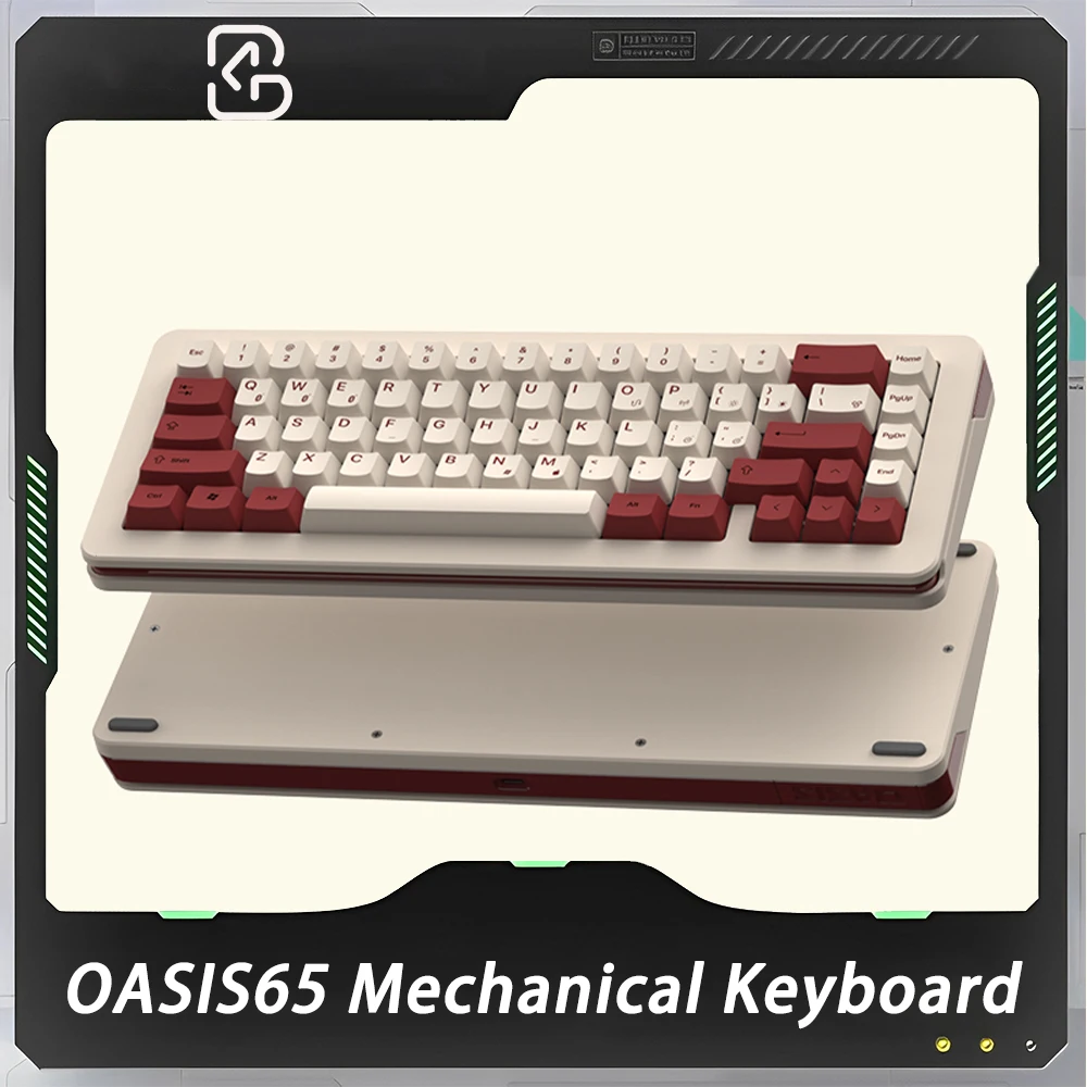 Механическая клавиатура Backspace OASIS65, Беспроводная игровая клавиатура с тремя режимами, длительная работа, Rgb, горячая замена, аксессуары для ПК
Механическая клавиатура Backspace OASIS65, Беспроводная игровая клавиатура с тремя режимами, длительная работа, Rgb, горячая замена, аксессуары для ПК