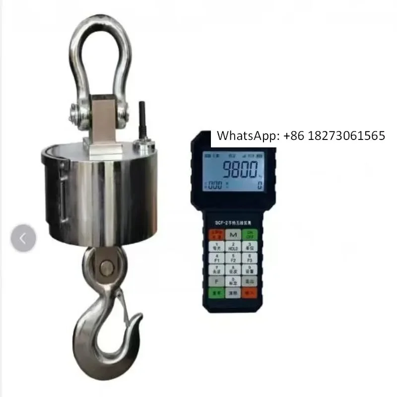 Shanghai Baiying Wireless Handheld Crane Scale Dock Scale 3T5T10 Ton 15T20 Ton Steel Electronic Crane Scale
Shanghai Baiying Wireless Handheld Crane Scale Dock Scale 3T5T10 Ton 15T20 Ton Steel Electronic Crane Scale
