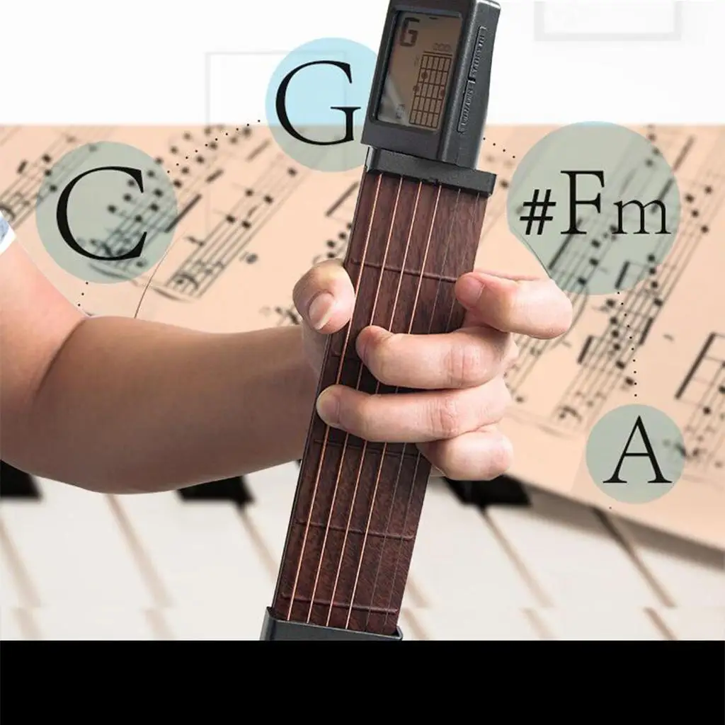 Lightweight Pocket Chord Trainer with Adjustable Strings Display and Metronome for Portable Guitar Practice
Lightweight Pocket Chord Trainer with Adjustable Strings Display and Metronome for Portable Guitar Practice