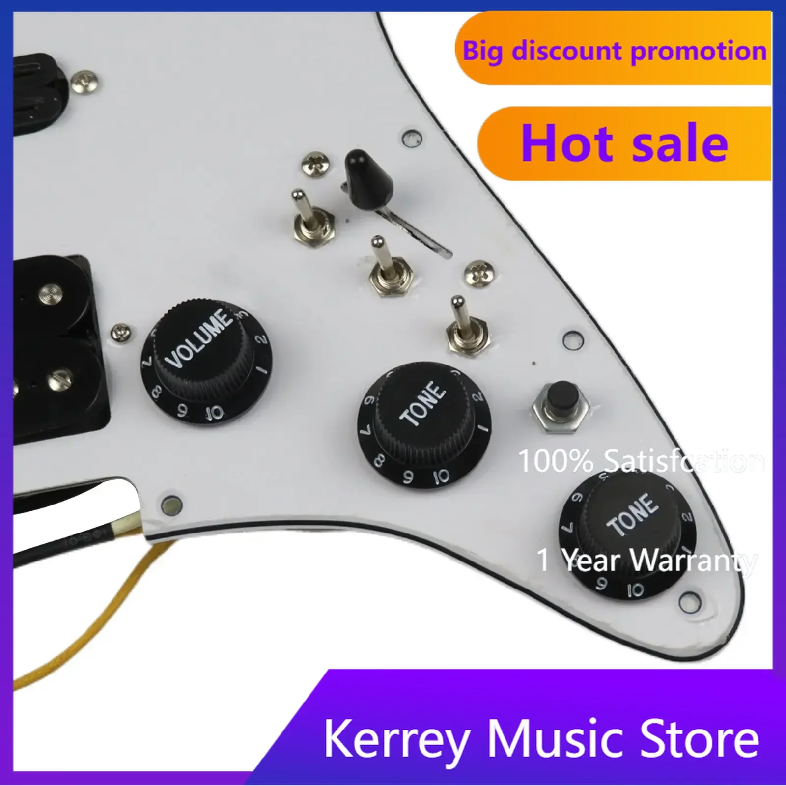 Prewired loaded Pickguard Guitar Pickups Humbucker Pickups Alnico 5 HSS Wiring Harness Push-Pull Single Cut Set
Prewired loaded Pickguard Guitar Pickups Humbucker Pickups Alnico 5 HSS Wiring Harness Push-Pull Single Cut Set