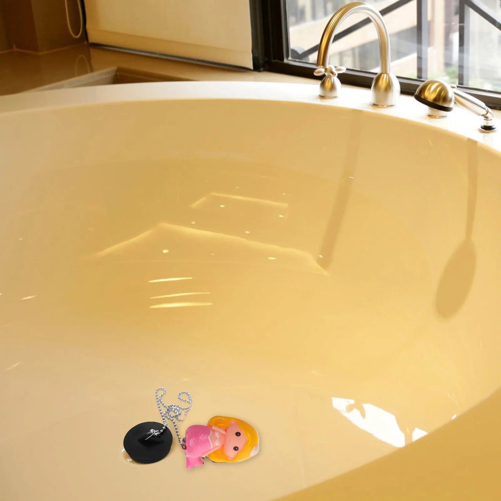 Mermaid Bathtub Stopper Rubber Drain Plug Tub Washbasin Sink Bathroom Fixture Chain Included Drain Cover
Mermaid Bathtub Stopper Rubber Drain Plug Tub Washbasin Sink Bathroom Fixture Chain Included Drain Cover