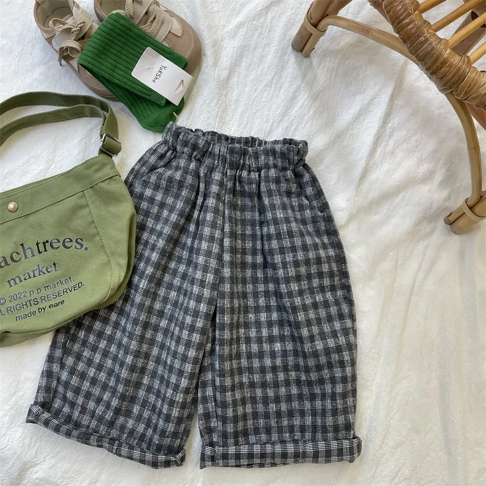 Kids Pants New Spring Autumn Baggy Plaid Fashion Korean Casual Simple Style Straight Baggy
Kids Pants New Spring Autumn Baggy Plaid Fashion Korean Casual Simple Style Straight Baggy