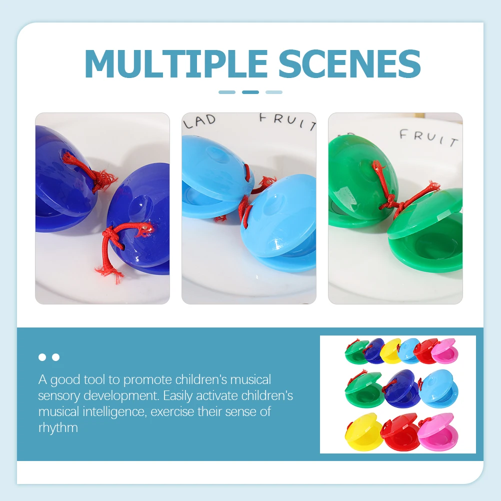 12pcs Children Percussion Instrument Toys Musical Instruments for Kids Toddler Safe Plastic Castanets Kids Musical Toys Bright
12pcs Children Percussion Instrument Toys Musical Instruments for Kids Toddler Safe Plastic Castanets Kids Musical Toys Bright