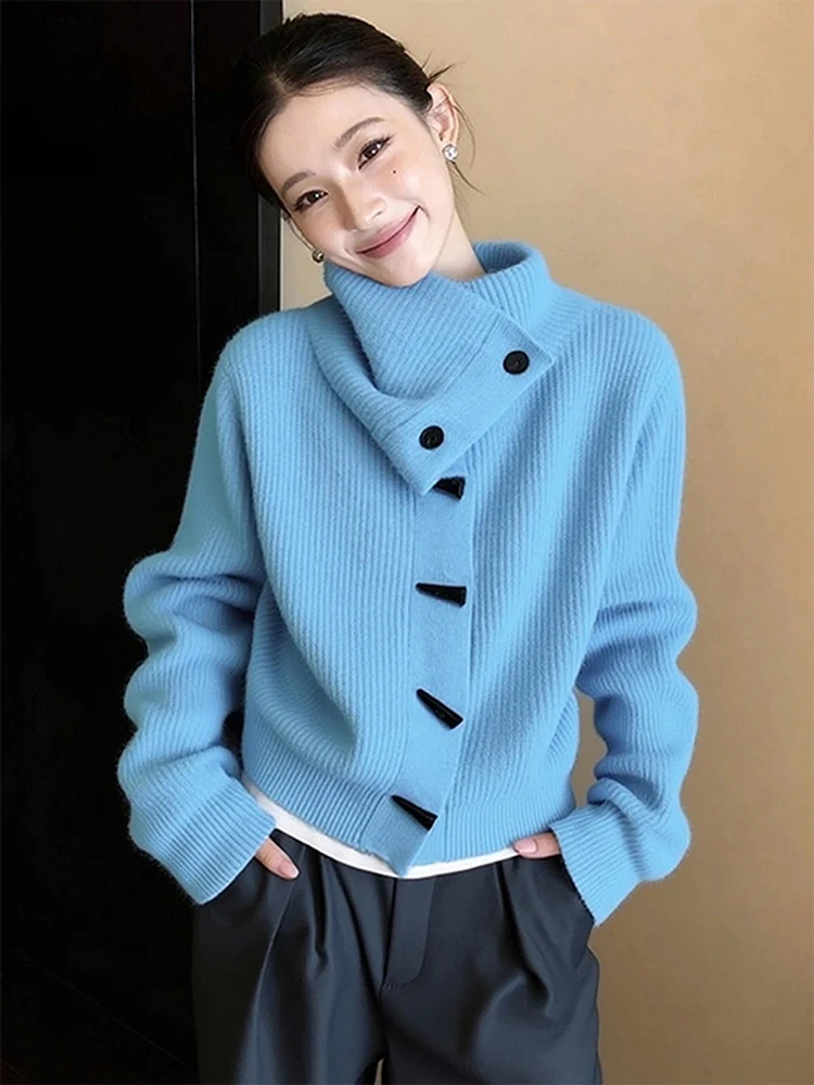 Вязаный свитер на пуговицах в американском стиле в стиле ретро, женский свободный крой, осенне-зимний топ Faion Lazy Sle Top
Вязаный свитер на пуговицах в американском стиле в стиле ретро, женский свободный крой, осенне-зимний топ Faion Lazy Sle Top