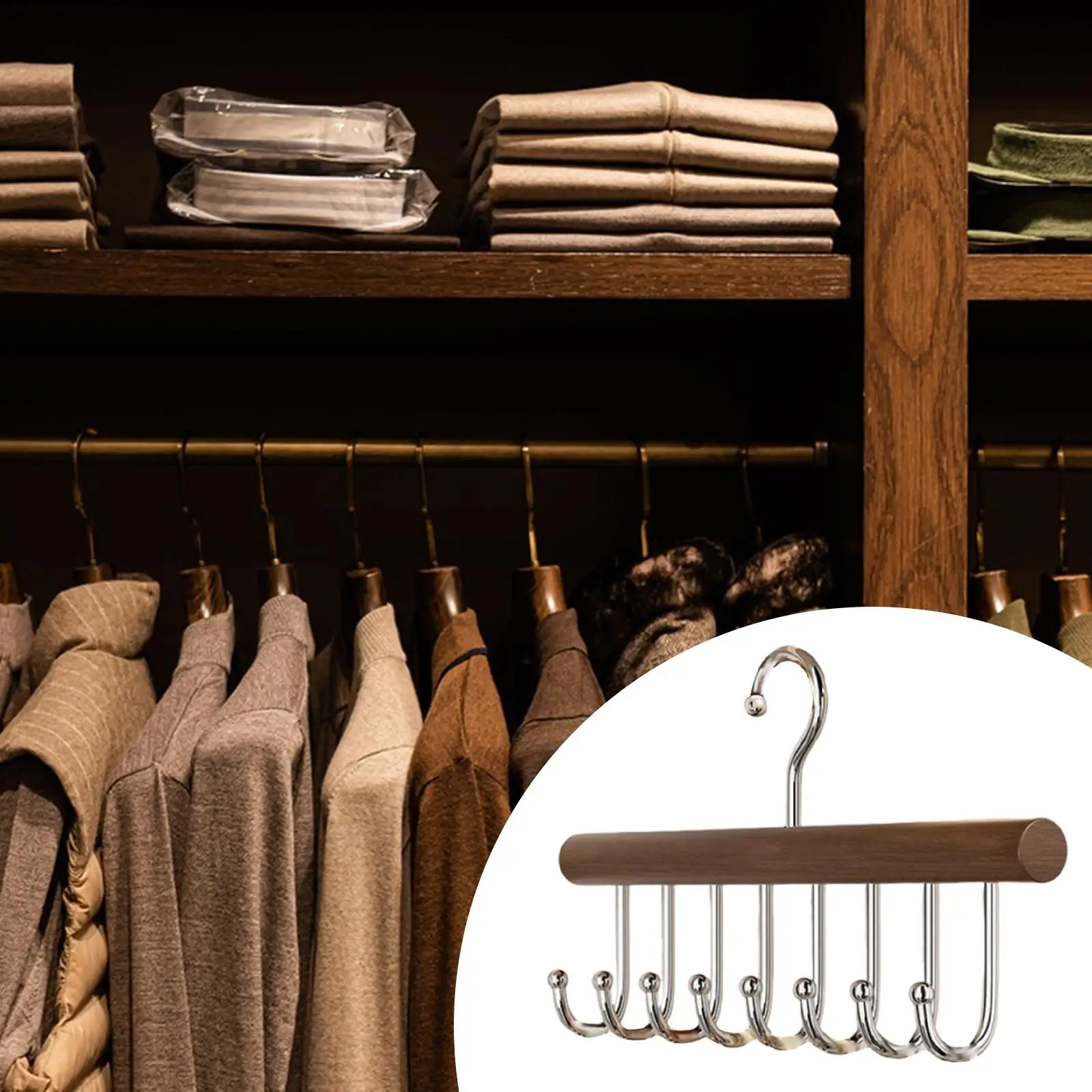 Belt Hanger Wood Sturdy 360 Degree Rotatable Tie Rack for Bag Towel Hat
Belt Hanger Wood Sturdy 360 Degree Rotatable Tie Rack for Bag Towel Hat