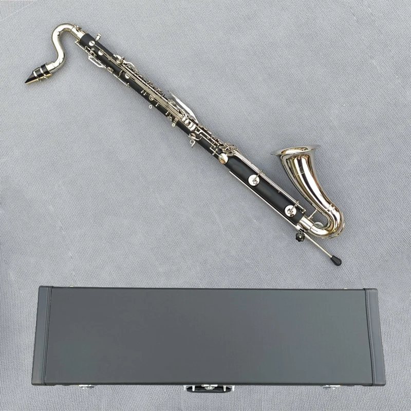 TOP Bass Clarinet Professional Bb Clarinet Drop B Tuning Black Tube Clarinet Silvering Keys Musical Instrument orchestra
TOP Bass Clarinet Professional Bb Clarinet Drop B Tuning Black Tube Clarinet Silvering Keys Musical Instrument orchestra