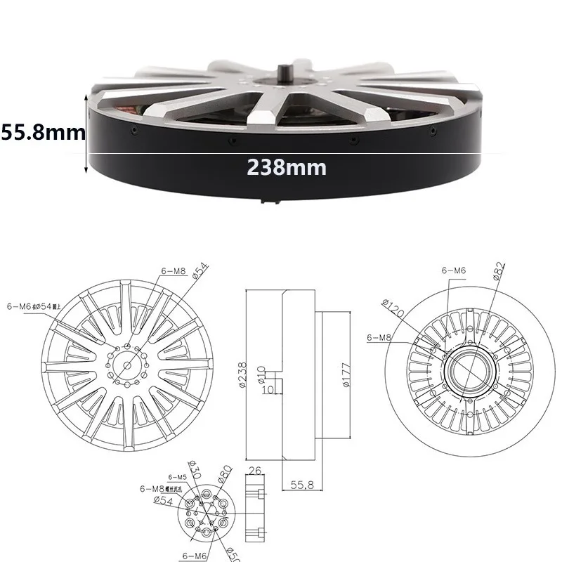 Multi-axis multi-rotor power motor long endurance lightweight large load tensile force
Multi-axis multi-rotor power motor long endurance lightweight large load tensile force