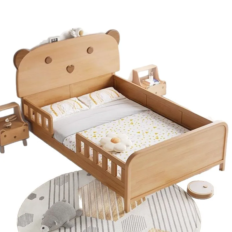All solid wood bear children's guardrail bed Nordic style beech boys and girls 1.2 meters single bed 1.5 meters double bed
All solid wood bear children's guardrail bed Nordic style beech boys and girls 1.2 meters single bed 1.5 meters double bed
