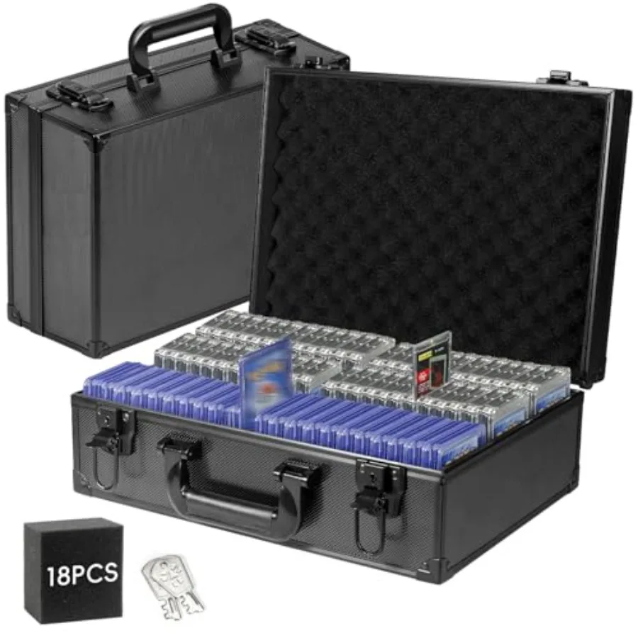 Toploader Storage Box for 3"x4" 35pt Rigid Cards, Holds 600+ Toploaders, Sports Card Storage Case Organizer, Trading Card Stora
Toploader Storage Box for 3"x4" 35pt Rigid Cards, Holds 600+ Toploaders, Sports Card Storage Case Organizer, Trading Card Stora