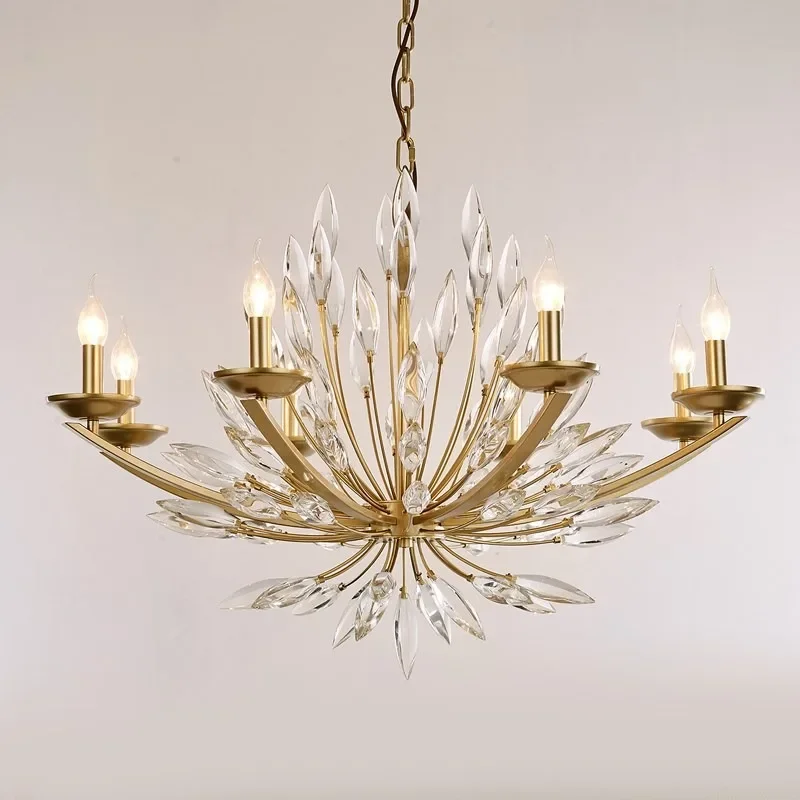 American crystal chandelier, living room, bedroom, designer, model room, dining room, art lily flower bud shaped chandeli
American crystal chandelier, living room, bedroom, designer, model room, dining room, art lily flower bud shaped chandeli