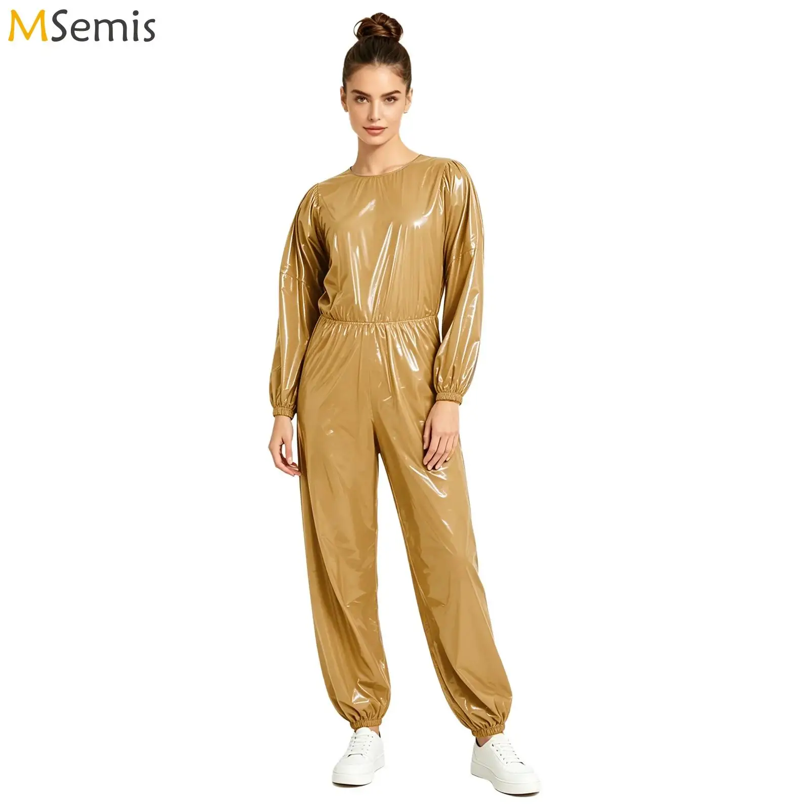 Womens Sauna Sweat Khaki Jumpsuit Back Zipper Long Sleeve Long Pants Waterproof Weight Loss Fitness Workout Unitard Bodysuit
Womens Sauna Sweat Khaki Jumpsuit Back Zipper Long Sleeve Long Pants Waterproof Weight Loss Fitness Workout Unitard Bodysuit