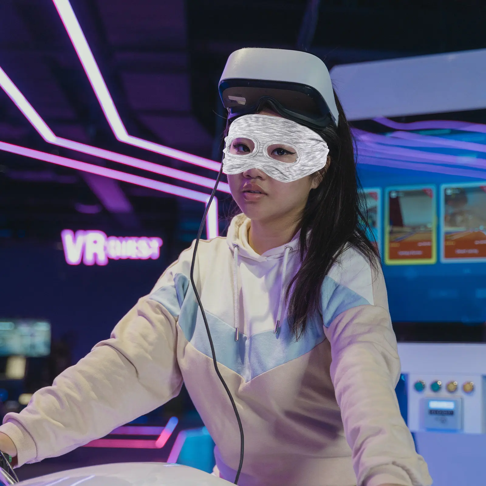 Vr Headset Cover Padding Skin Friendly Material Resists Fading and Breaking Perfect for Vr Entertainment At Home Or
Vr Headset Cover Padding Skin Friendly Material Resists Fading and Breaking Perfect for Vr Entertainment At Home Or