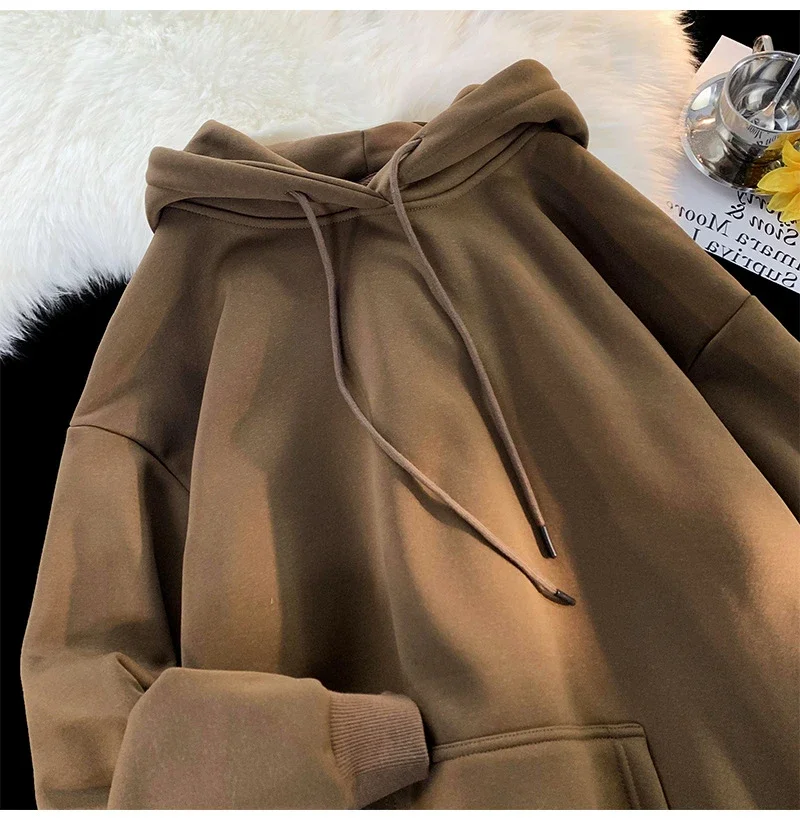Women Sweatshirts Autumn Winter Solid Color Korean Pullovers Sudaderas Kpop Tops Streetwear Y2k Fleece Warm Casual Hoodie 후드티
Women Sweatshirts Autumn Winter Solid Color Korean Pullovers Sudaderas Kpop Tops Streetwear Y2k Fleece Warm Casual Hoodie 후드티