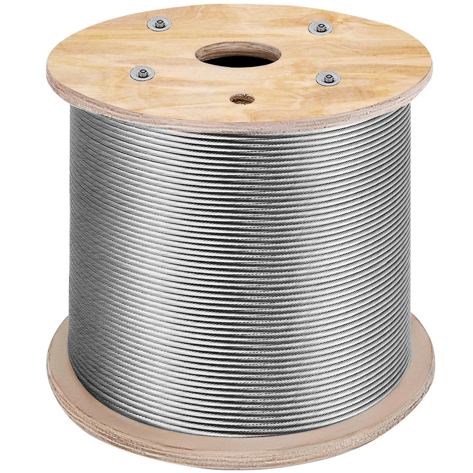 T316 Stainless Steel Cable, 1/8'' x 1000 ft, Braided Aircraft Wire Rope with1x19 Strands Construction,2100 lbs Breaking Strength
T316 Stainless Steel Cable, 1/8'' x 1000 ft, Braided Aircraft Wire Rope with1x19 Strands Construction,2100 lbs Breaking Strength