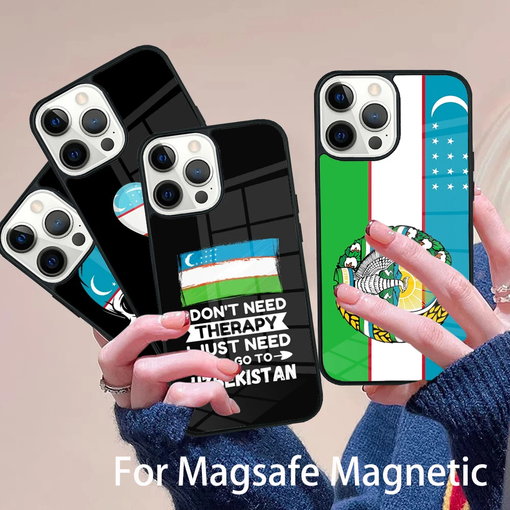 Uzbekistan Flag Coat Of Arms Phone Case Magesafe Magnetic Wireless Charge Cover For IPhone 16 11 12 13 14 15 Pro Max Plus Mini
Uzbekistan Flag Coat Of Arms Phone Case Magesafe Magnetic Wireless Charge Cover For IPhone 16 11 12 13 14 15 Pro Max Plus Mini