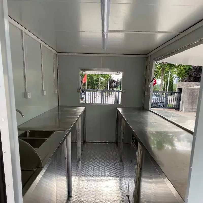 Food Truck Trailer Fast Food Mobile Kitchen Pizza Coffee Cart Ice Cream BBQ Rust Resistant 4 Wheel Mobile Trailer Van Customized
Food Truck Trailer Fast Food Mobile Kitchen Pizza Coffee Cart Ice Cream BBQ Rust Resistant 4 Wheel Mobile Trailer Van Customized