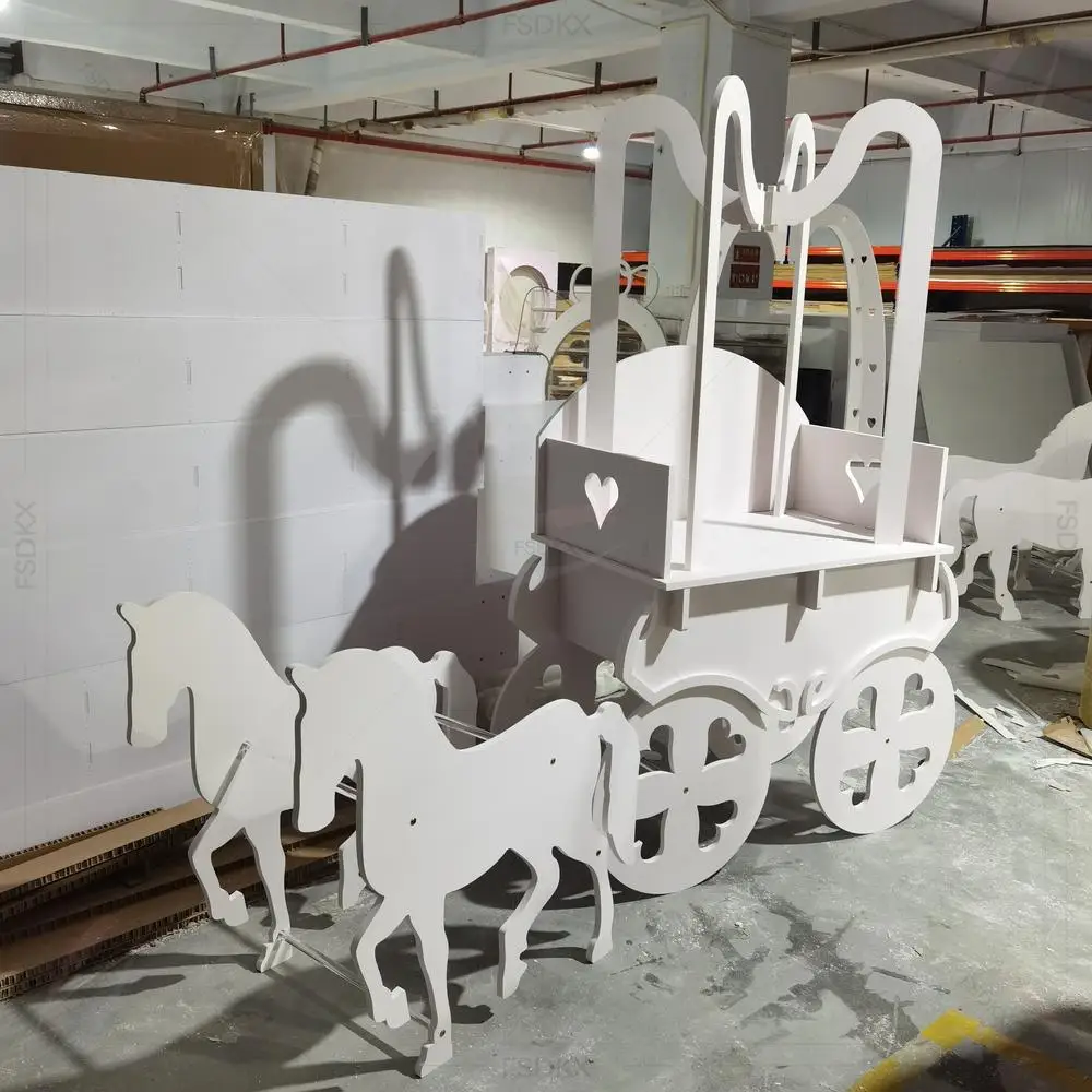 FSDKX Dessert Cart Wedding Decoration Cinderella Carriage White Horse Pumpkin Candy Cart
FSDKX Dessert Cart Wedding Decoration Cinderella Carriage White Horse Pumpkin Candy Cart
