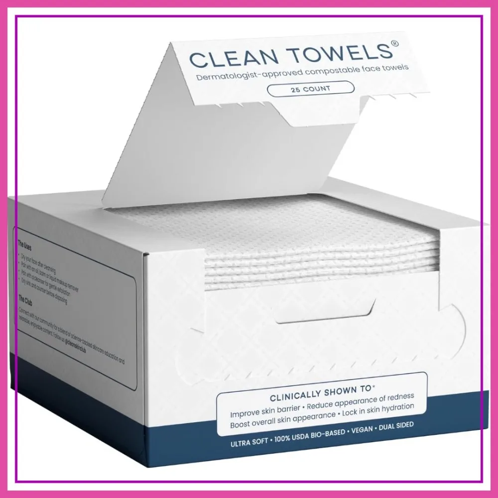 Disposable Face Towels, 25 Count - Ultra Soft Dry Wipes for Makeup Removal & Gentle Cleansing
Disposable Face Towels, 25 Count - Ultra Soft Dry Wipes for Makeup Removal & Gentle Cleansing