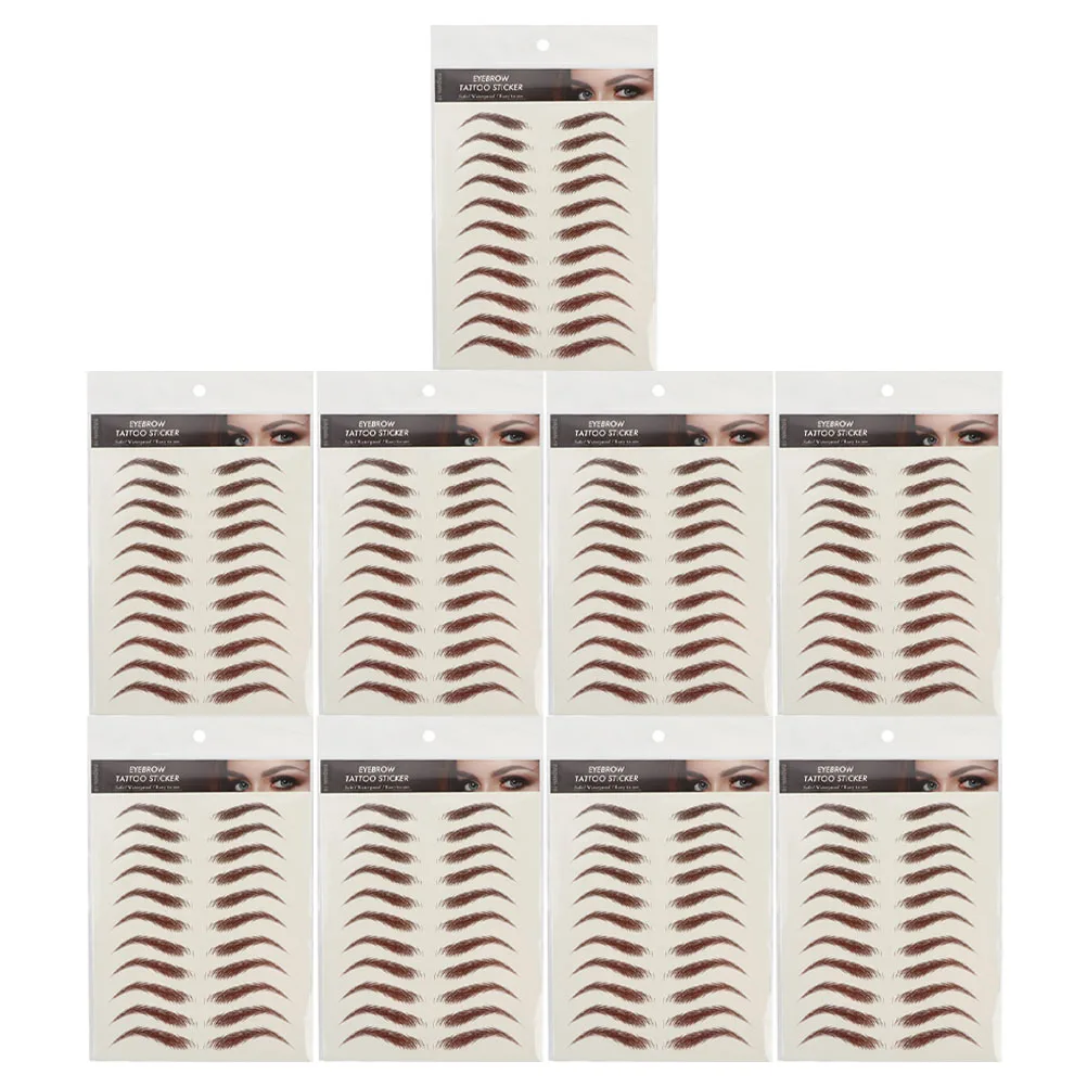 9 Sheets Eyebrow Stickers 6D HairLike Modify Black 6D Hair-Like Eyebrows Stickers False Eyebrows Cosmetics Long Lasting Easy Use
9 Sheets Eyebrow Stickers 6D HairLike Modify Black 6D Hair-Like Eyebrows Stickers False Eyebrows Cosmetics Long Lasting Easy Use