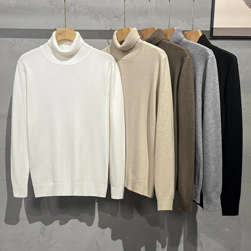 Men's Knitted High Collar Long Sve Sweater Autumn Winter New Sle Hong Kong Sle Pure Color Overhead Versatile Base irt
Men's Knitted High Collar Long Sve Sweater Autumn Winter New Sle Hong Kong Sle Pure Color Overhead Versatile Base irt