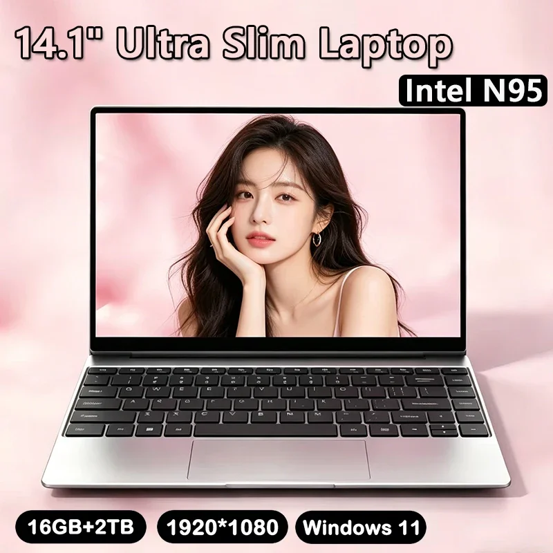 Trendy 14.6 Inch Intel N95 Portable Laptop Windows 11 Notebook 32GB DDR4 2TB SSD Backlit Fingerprint Gaming Office PC
Trendy 14.6 Inch Intel N95 Portable Laptop Windows 11 Notebook 32GB DDR4 2TB SSD Backlit Fingerprint Gaming Office PC