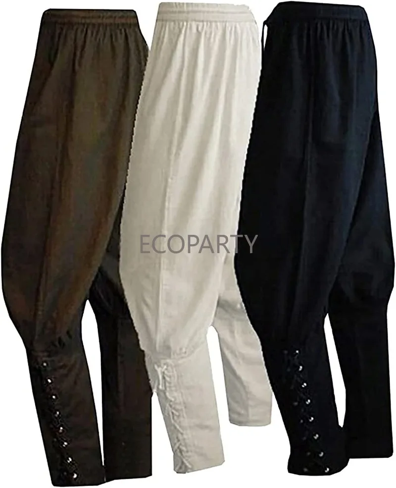 Men's Ankle Strap Trousers Viking List of Maritime Explorers Pirate Costume Trousers Middle Ages Renaissance Nine Part Trousers
Men's Ankle Strap Trousers Viking List of Maritime Explorers Pirate Costume Trousers Middle Ages Renaissance Nine Part Trousers