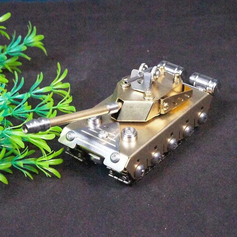 New Stainless Steel Metal Assembly Tank Model Crafts Rotation Tracked Vehicles Military Model Toys For Boys Creative Gifts
New Stainless Steel Metal Assembly Tank Model Crafts Rotation Tracked Vehicles Military Model Toys For Boys Creative Gifts