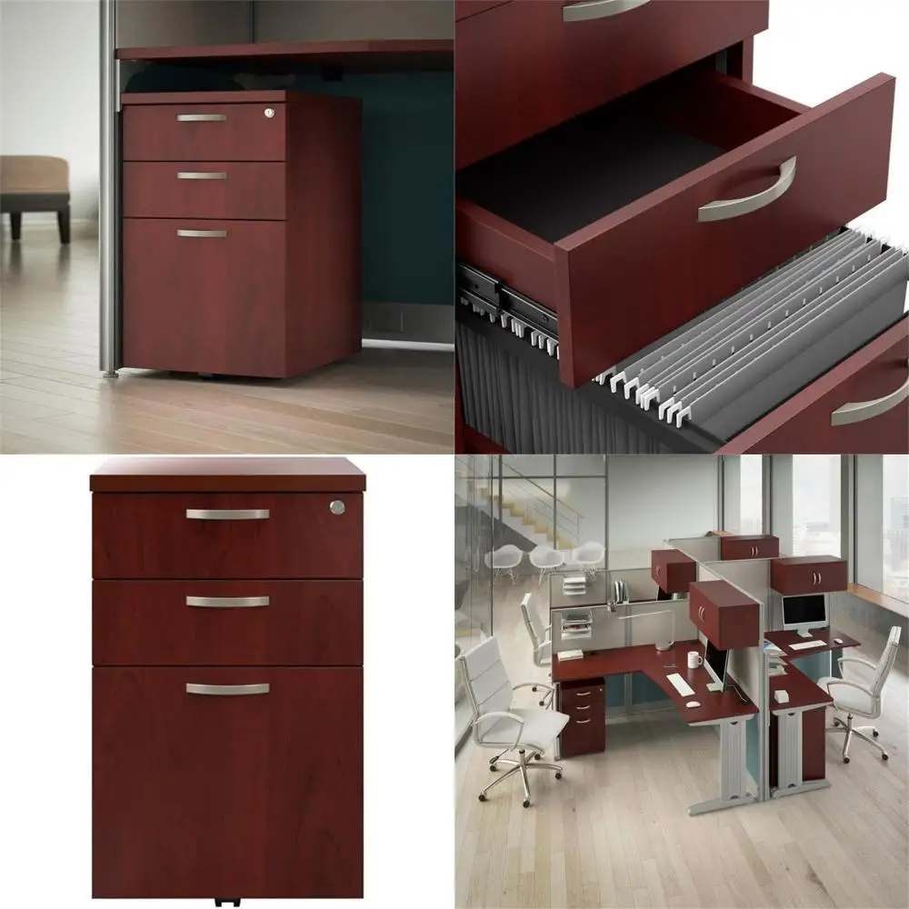 Bush Businurniture Oice in an Hour 3 Der Rolling ile Cabinet in Hansen Cherry | Mobile Under Desk Ders or Letter, Legal, and A4-
Bush Businurniture Oice in an Hour 3 Der Rolling ile Cabinet in Hansen Cherry | Mobile Under Desk Ders or Letter, Legal, and A4-