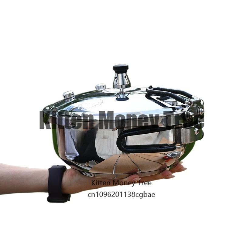 Camping Small Pressure Cooker 80KPa High-pressure Pot With Valve Safeguard Stainless Steel Cooking Pot Canning Pressure Canner
Camping Small Pressure Cooker 80KPa High-pressure Pot With Valve Safeguard Stainless Steel Cooking Pot Canning Pressure Canner