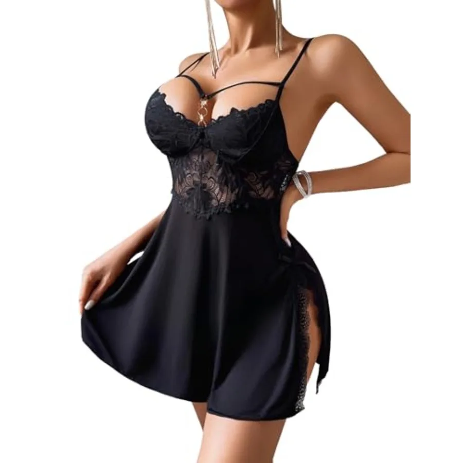 Avidlove Women Lingerie Sexy Nightgown Spaghetti Strap Modal Sleepwear Side Slit Babydoll Chemise
Avidlove Women Lingerie Sexy Nightgown Spaghetti Strap Modal Sleepwear Side Slit Babydoll Chemise