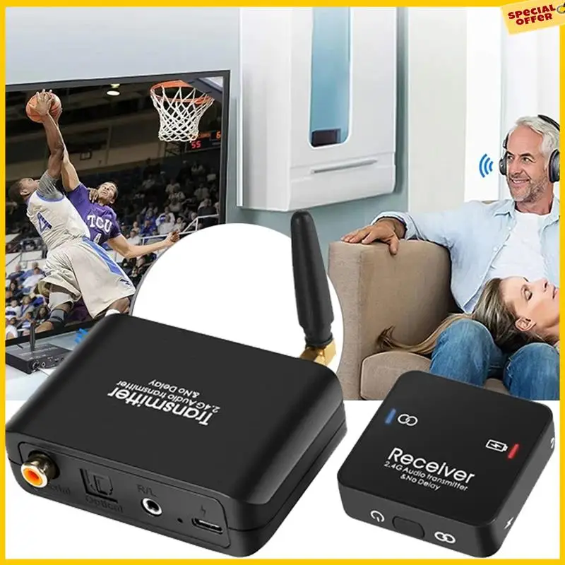 A25P Audio Transmitter & Receiver No Delay Digital Wireless Audio Adapter 2.4G Game Live Screen Splitter Audio Converter
A25P Audio Transmitter & Receiver No Delay Digital Wireless Audio Adapter 2.4G Game Live Screen Splitter Audio Converter