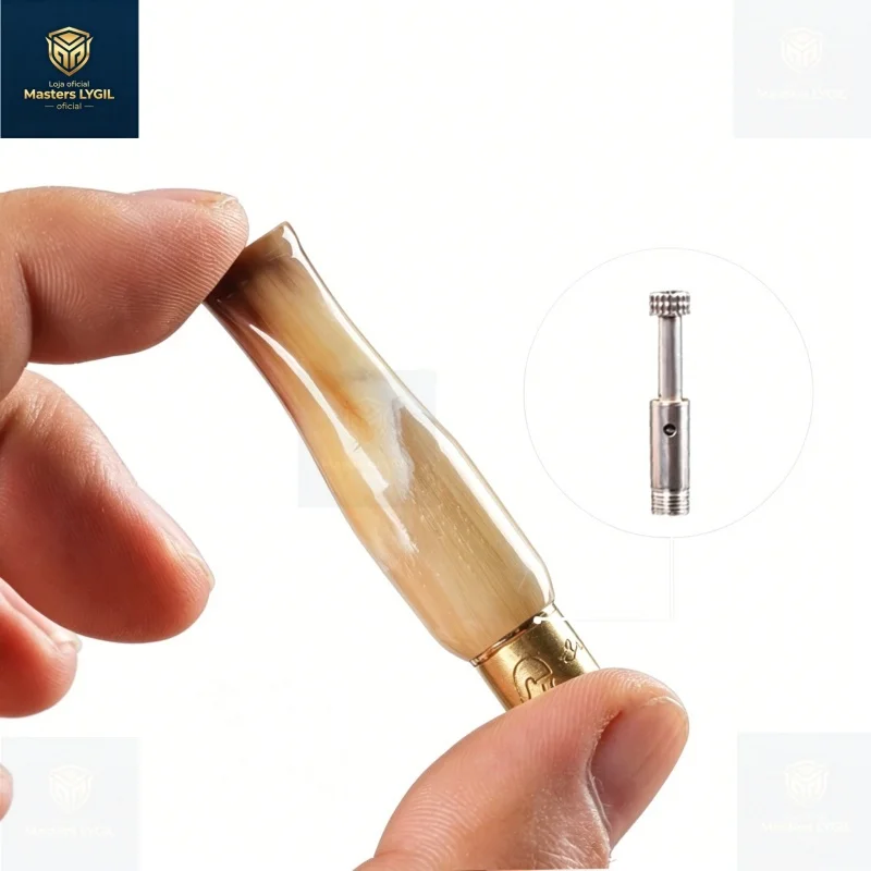 Mini Tobacco Microfilter Natural Cow Horn Cigarette Holder Reusable Smoking Pipe Portable Tobacco Pipes Smoking Accessories
Mini Tobacco Microfilter Natural Cow Horn Cigarette Holder Reusable Smoking Pipe Portable Tobacco Pipes Smoking Accessories