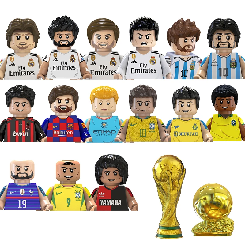 World Football Stars Kids Toys Mini Building Blocks Sport Player Action Toy Figures Desktop Collectible For Boys Birthday Gift
World Football Stars Kids Toys Mini Building Blocks Sport Player Action Toy Figures Desktop Collectible For Boys Birthday Gift