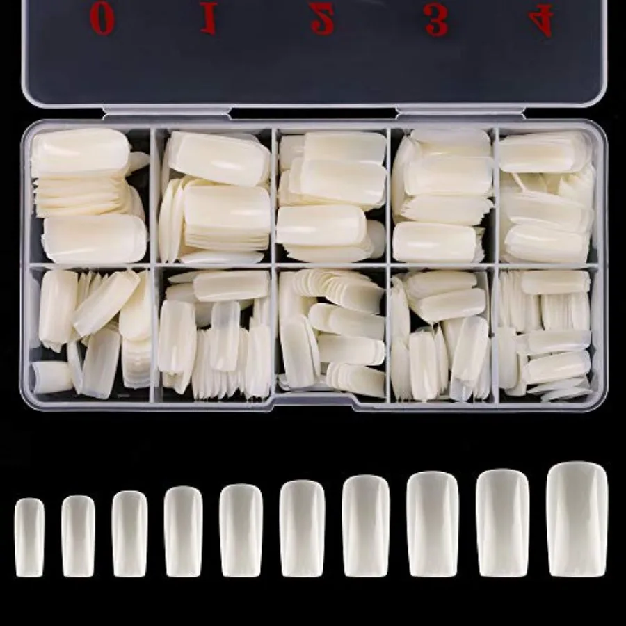 Full Cover Acrylic False Nail Tips, 500PCS Fake Nail Shape Artificial False Nails Tips 10 Sizes with Case for Nail Art Salons a
Full Cover Acrylic False Nail Tips, 500PCS Fake Nail Shape Artificial False Nails Tips 10 Sizes with Case for Nail Art Salons a