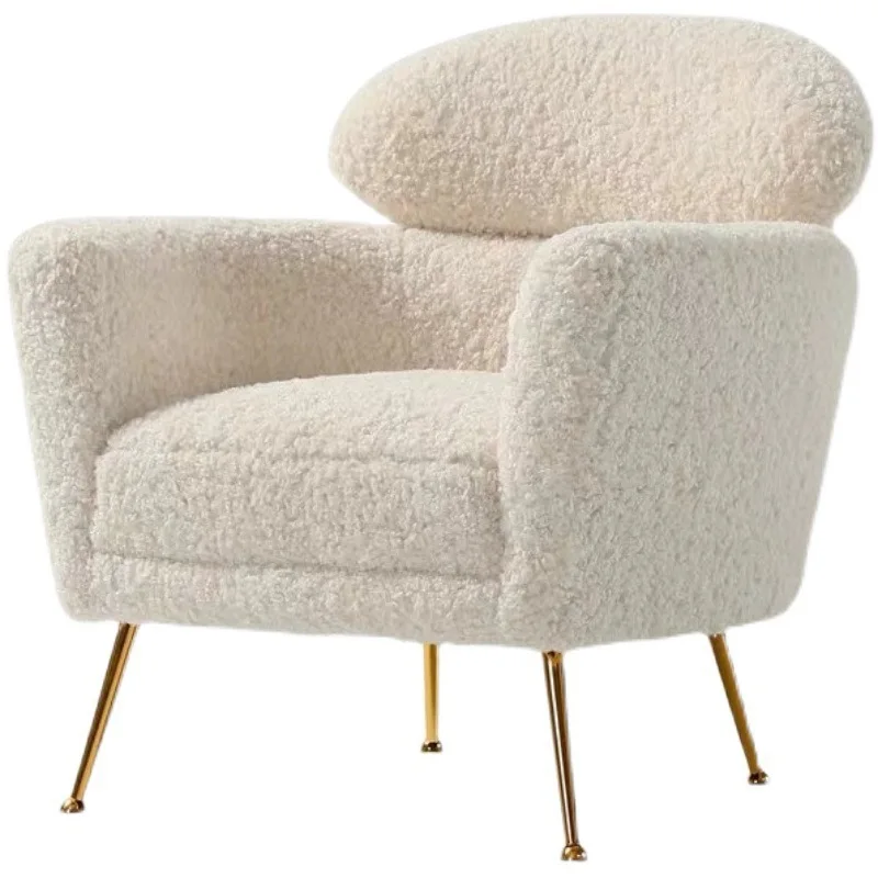 Nordic designer light luxury lamb wool soft cute sofa living room bedroom balcony lazy princess chair
Nordic designer light luxury lamb wool soft cute sofa living room bedroom balcony lazy princess chair