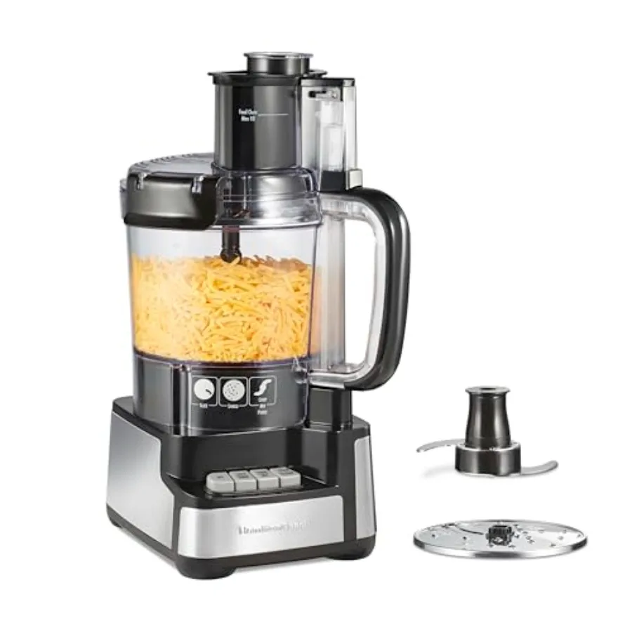 Stack Snap Food Processor and Vegetable Chopper BPA Free Stainless Steel Blades 12 Cup Bowl 2-Speed 450 Watt Motor Black
Stack Snap Food Processor and Vegetable Chopper BPA Free Stainless Steel Blades 12 Cup Bowl 2-Speed 450 Watt Motor Black
