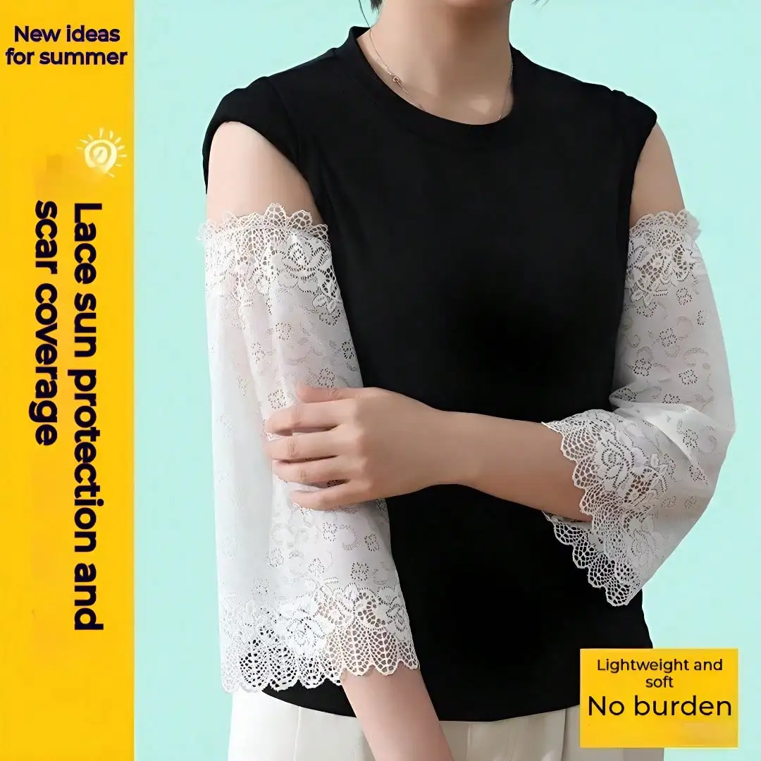 1 Pair Lace Floral Print Sun Protection Arm Sleeves, Nylon Breathable Elegant Arm Warmers, Ladylike Style Sun Block Arm Sleeves
1 Pair Lace Floral Print Sun Protection Arm Sleeves, Nylon Breathable Elegant Arm Warmers, Ladylike Style Sun Block Arm Sleeves