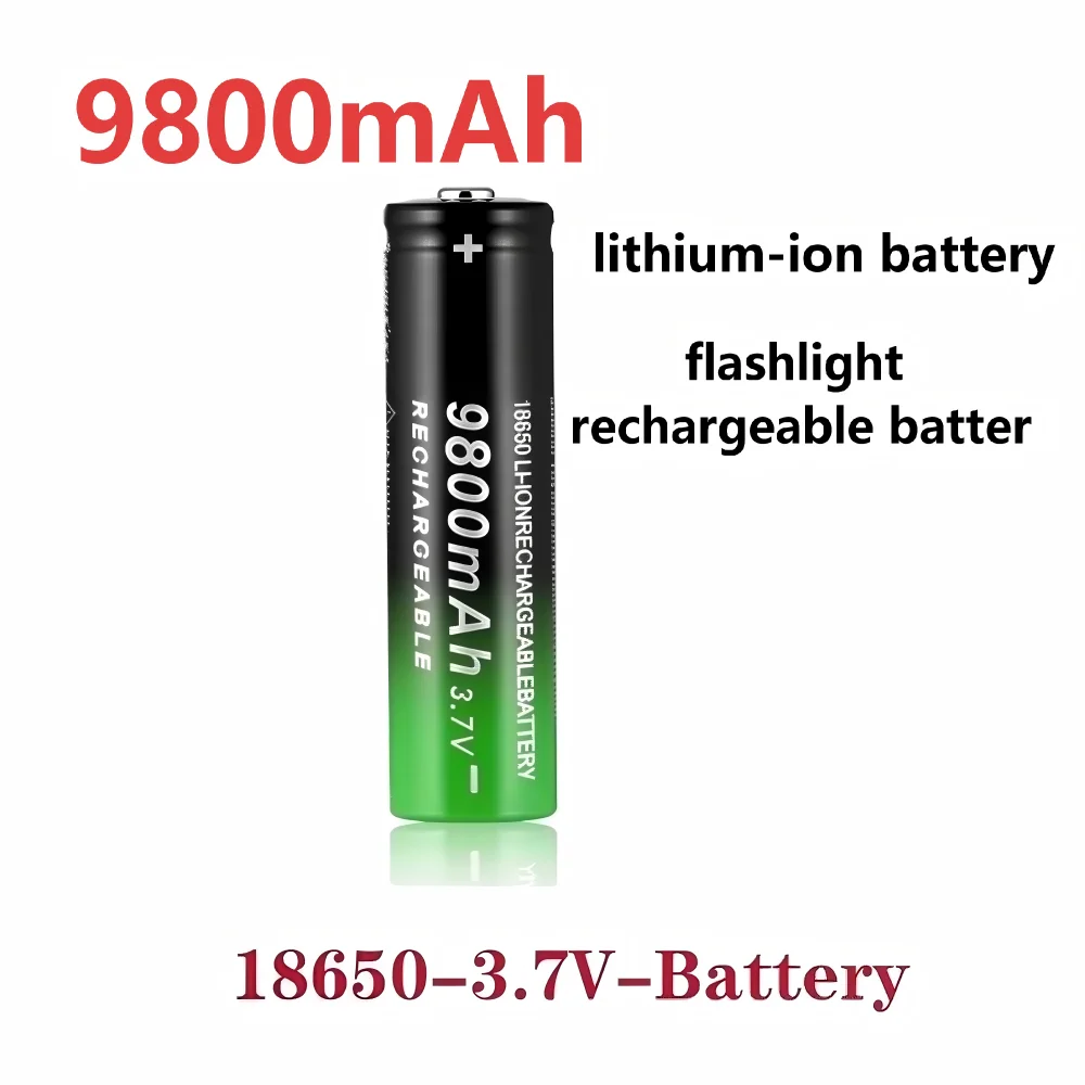 9800mAh 3.7V 18650 Lithium-Ion Battery Rechargeable Battery for Flashlight High Capacity Power Cell
9800mAh 3.7V 18650 Lithium-Ion Battery Rechargeable Battery for Flashlight High Capacity Power Cell