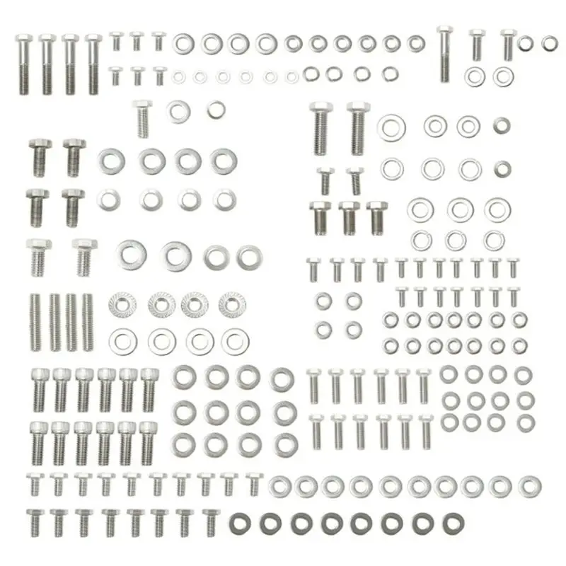 211 Pcs Nuts&Bolts,Small Block Engine HEX Bolt Kit For Chevy SBC 265 283 302 305 307 327 350 400 Engine
211 Pcs Nuts&Bolts,Small Block Engine HEX Bolt Kit For Chevy SBC 265 283 302 305 307 327 350 400 Engine