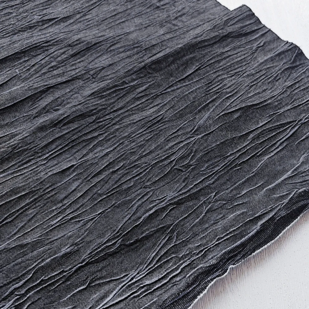 Pleated Retro Denim Fabric for Diy Sewing Creative Dress Jacket Skirt Designer Fabrics Cloth By The Meter Material
Pleated Retro Denim Fabric for Diy Sewing Creative Dress Jacket Skirt Designer Fabrics Cloth By The Meter Material