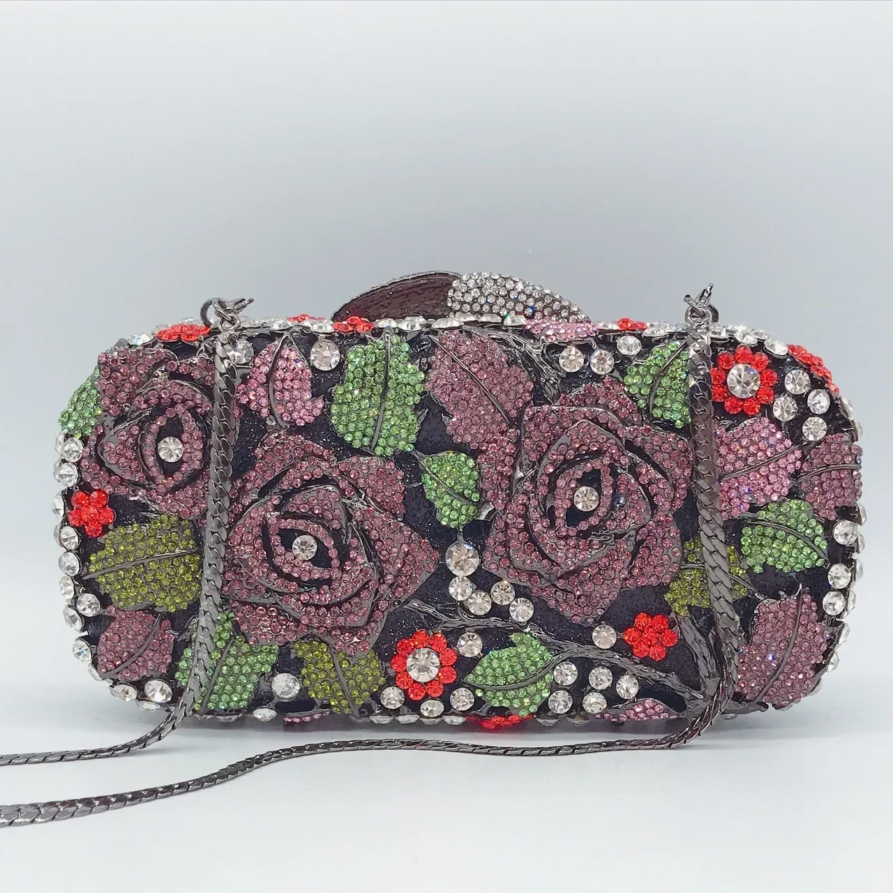 Bridal Wedding Rose Romantic Woman's Diamond Evening Handbag Colorful Gold Silver Lady Clutch Wallet Crystal Female Purse
Bridal Wedding Rose Romantic Woman's Diamond Evening Handbag Colorful Gold Silver Lady Clutch Wallet Crystal Female Purse