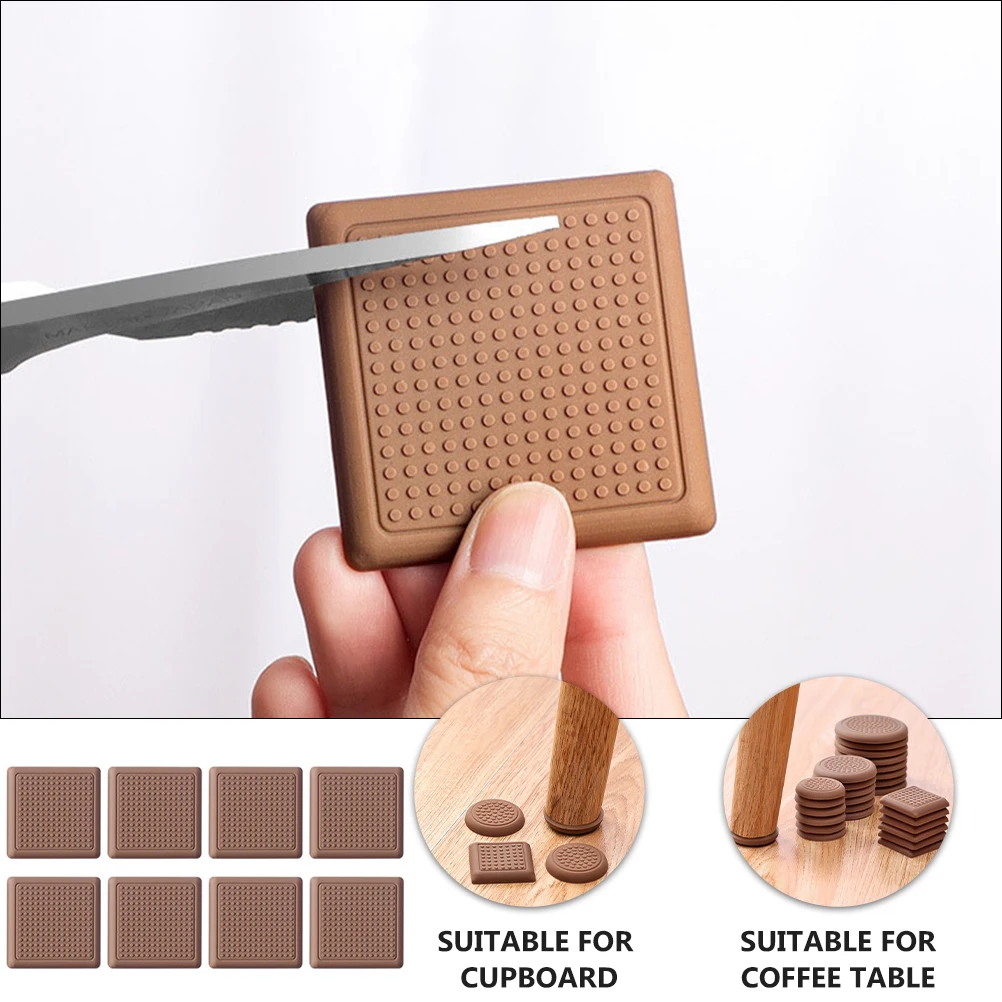 8 Pcs Anti-slip Table Base Pad Moving Furniture Protective Mat Self-adhesive Square Foot Cushion Durable Home Use Table Foot Pad
8 Pcs Anti-slip Table Base Pad Moving Furniture Protective Mat Self-adhesive Square Foot Cushion Durable Home Use Table Foot Pad