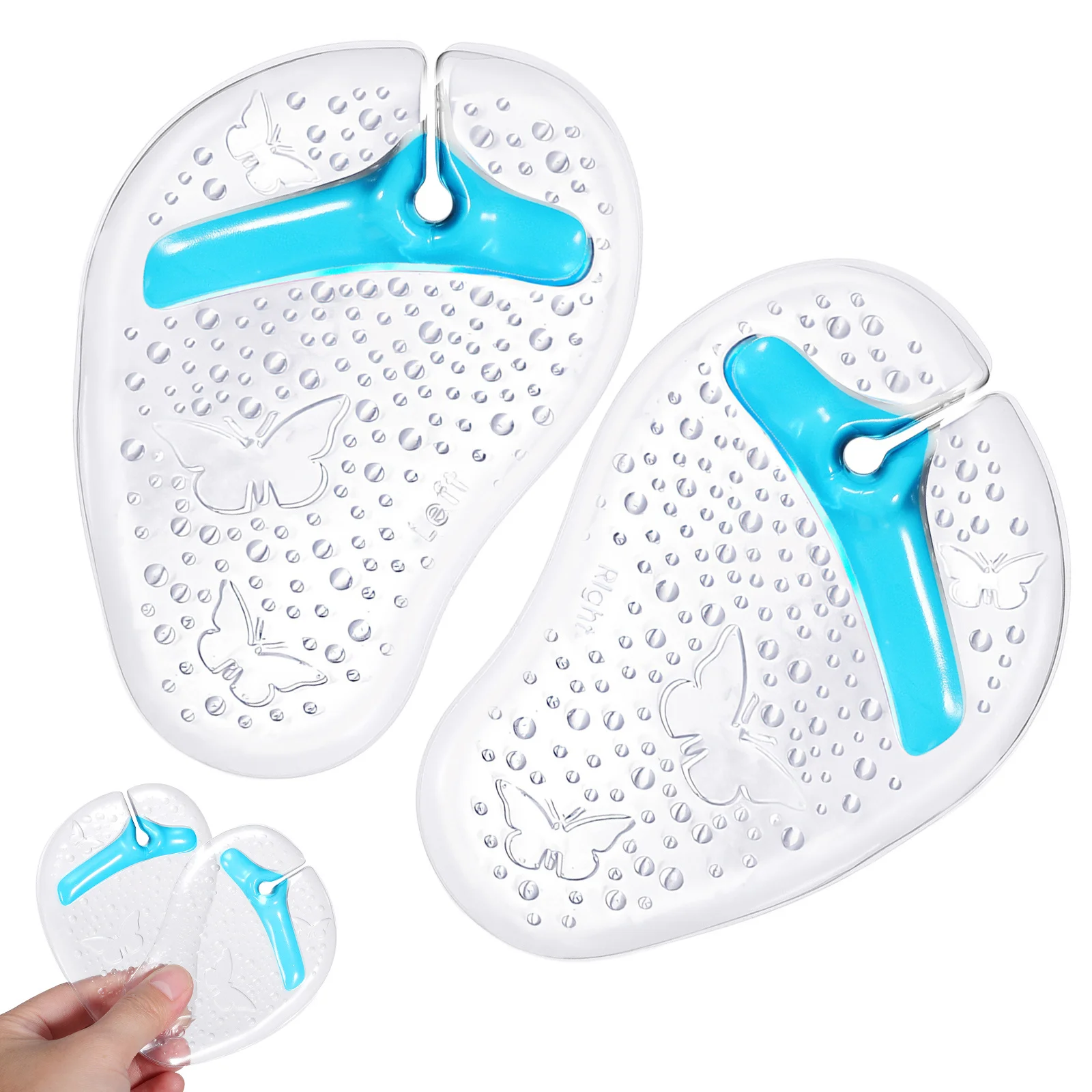 1 Pair Gel Forefoot Pads Transparent Cushions Non-Slip Adhesive Base For High Heels Flip-Flops Sandals Cushion Insert Foot Pad
1 Pair Gel Forefoot Pads Transparent Cushions Non-Slip Adhesive Base For High Heels Flip-Flops Sandals Cushion Insert Foot Pad