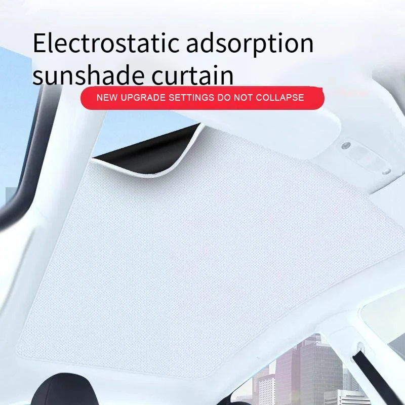 Tesla Model 3/Y Sunroof Skylight Sunshade with Ice Cloth Buckle - Front and Rear Glass Roof Sun Shade Upgrade
Tesla Model 3/Y Sunroof Skylight Sunshade with Ice Cloth Buckle - Front and Rear Glass Roof Sun Shade Upgrade