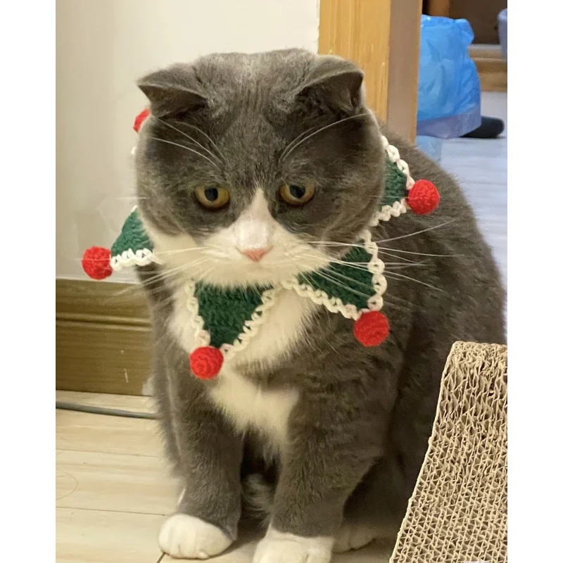 Christmas dog cat bib | spit towel | Small dog pet wool collar hand-woven accessories
Christmas dog cat bib | spit towel | Small dog pet wool collar hand-woven accessories