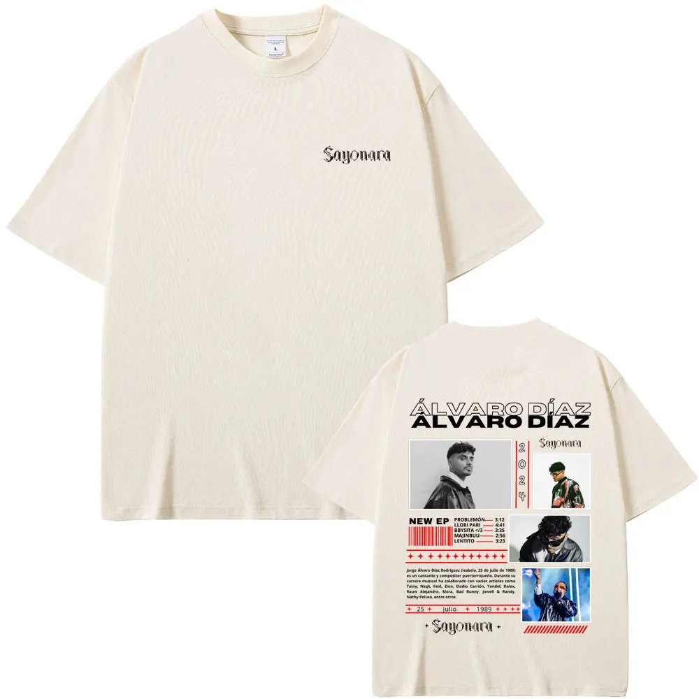 Rapper Alvaro Diaz Sayonara Graphic T-shirts Men Women Clothing Hip Hop Vintage Oversized T-shirt Men's Fashion Trend T Shirts
Rapper Alvaro Diaz Sayonara Graphic T-shirts Men Women Clothing Hip Hop Vintage Oversized T-shirt Men's Fashion Trend T Shirts