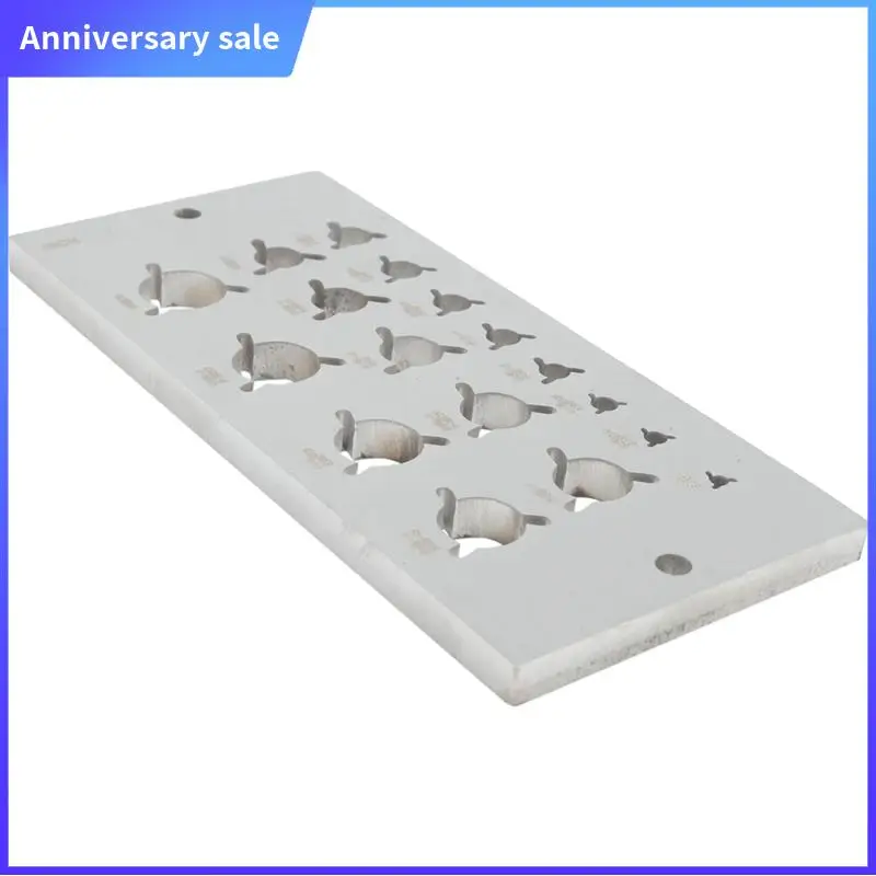 High Speed Steel Dowel Plate Wood Dowel Rod Maker Dowel Maker 17 Holes (English System) Steel Dowel Plate Plum Bossom Holes
High Speed Steel Dowel Plate Wood Dowel Rod Maker Dowel Maker 17 Holes (English System) Steel Dowel Plate Plum Bossom Holes